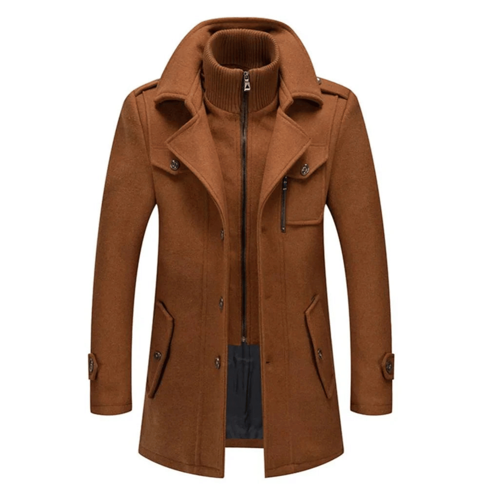 ELEGANTIEE | Two-Piece Men’s Coat for Style and Warmth