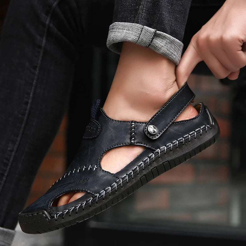 ELEGANTIE | Orthopädische Ledersandalen für Herren