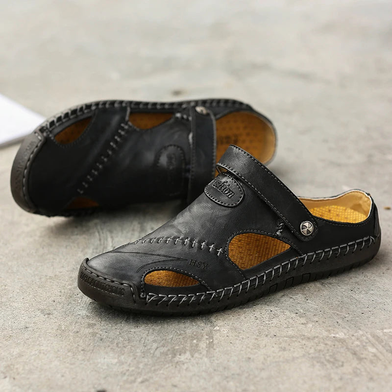 ELEGANTIE | Orthopädische Ledersandalen für Herren