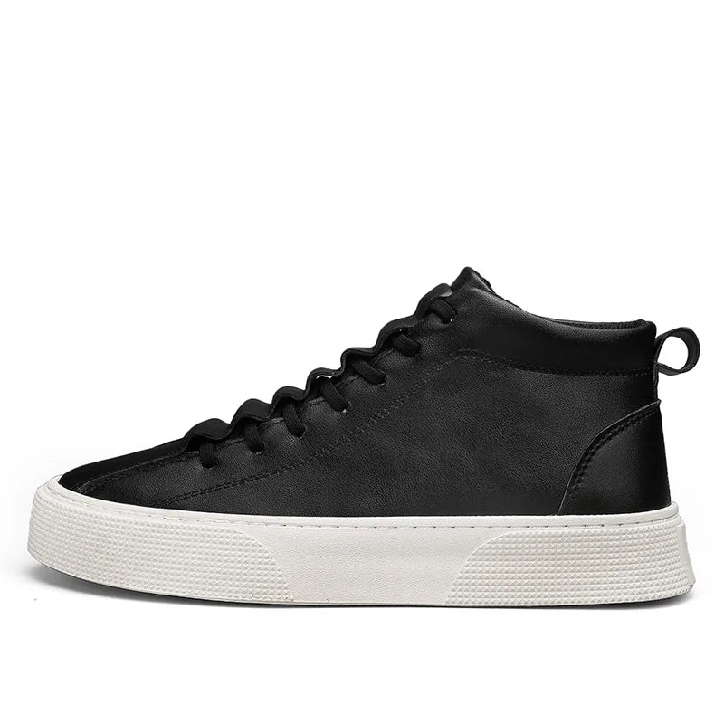 ELEGANTIE | Herbst-Sneaker für Herren: griffiges Leder und Canvas
