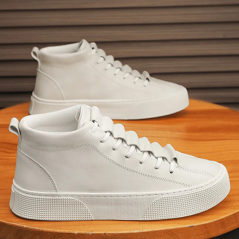 ELEGANTIE | Herbst-Sneaker für Herren: griffiges Leder und Canvas