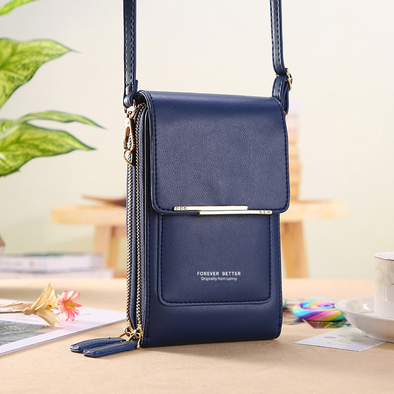 Elegantiee | Umhängetasche aus Leder mit Touchscreen