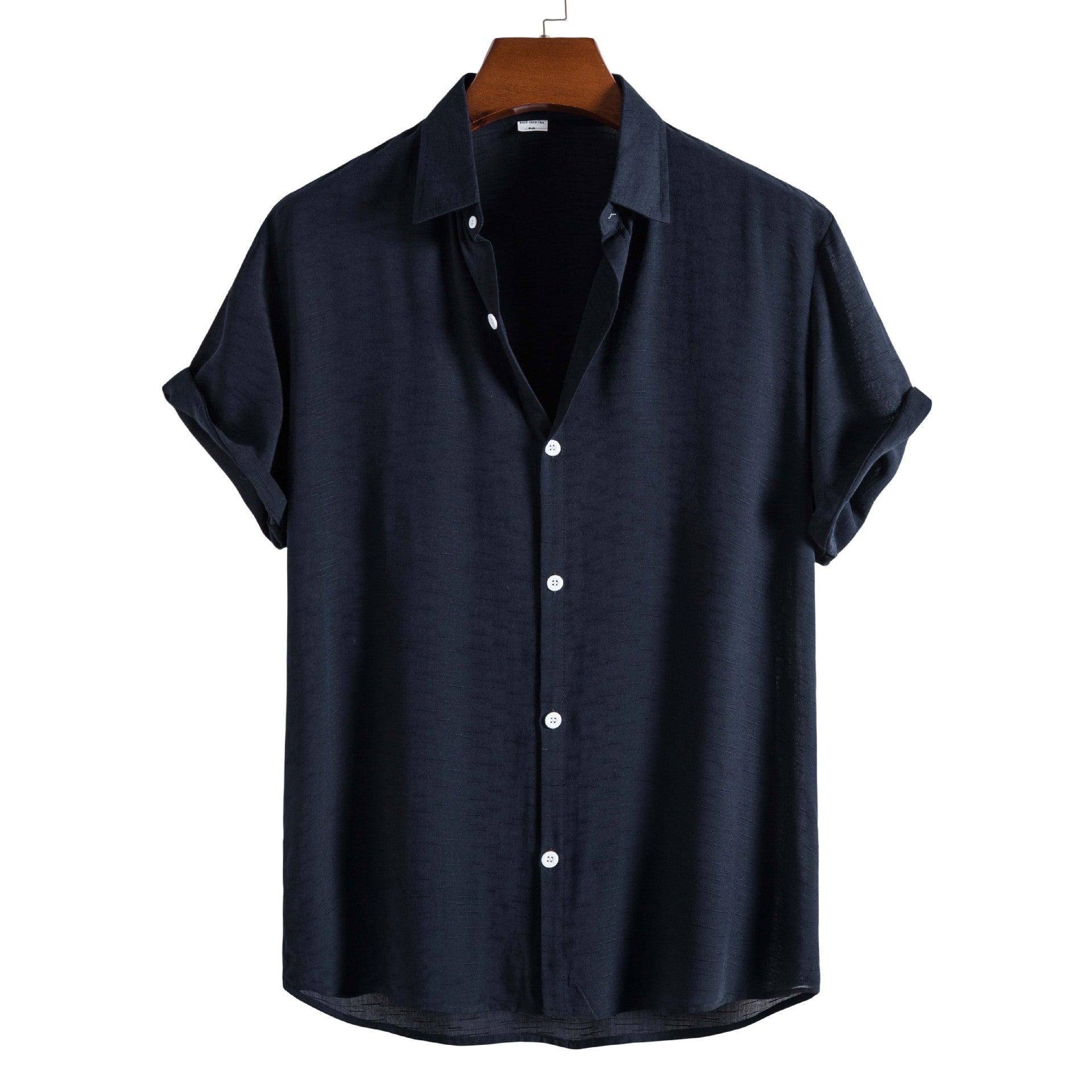 Elegantiee | FixLinen™ – Atmungsaktives Hemd mit offenem Kragen