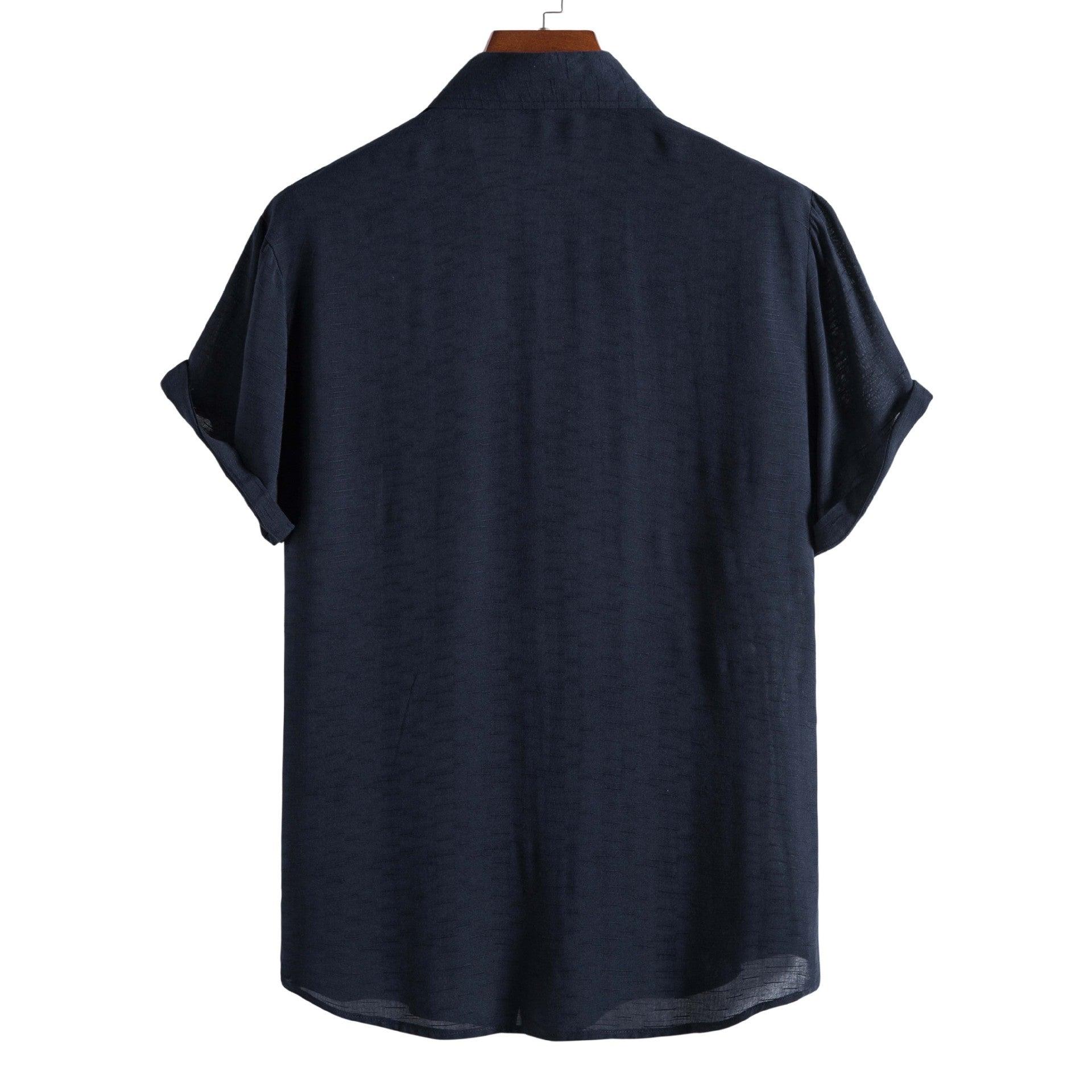 Elegantiee | FixLinen™ – Atmungsaktives Hemd mit offenem Kragen