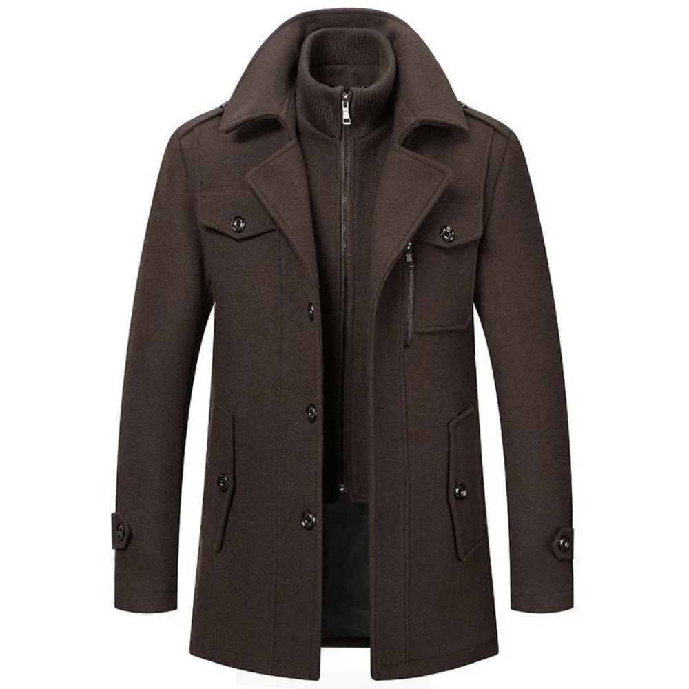 ELEGANTIEE | Two-Piece Men’s Coat for Style and Warmth