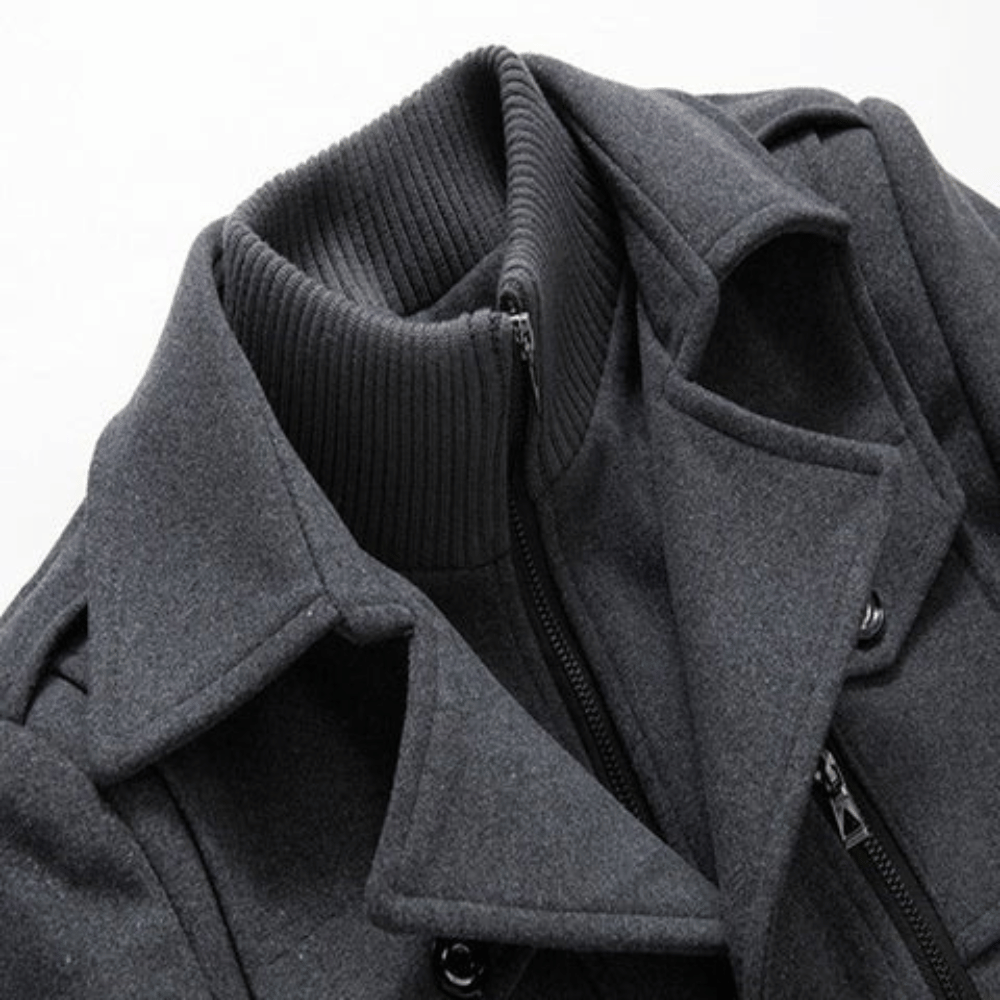 ELEGANTIEE | Two-Piece Men’s Coat for Style and Warmth