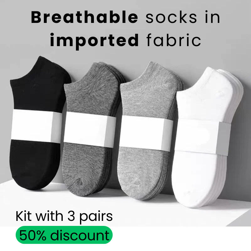 Atmungsaktive Socken aus importiertem Stoff