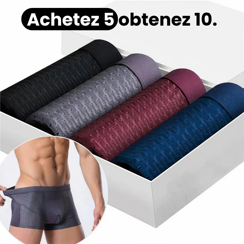 Elegantiee | Boxers En Fibre de Bambou (Achetez 5, obtenez 10)