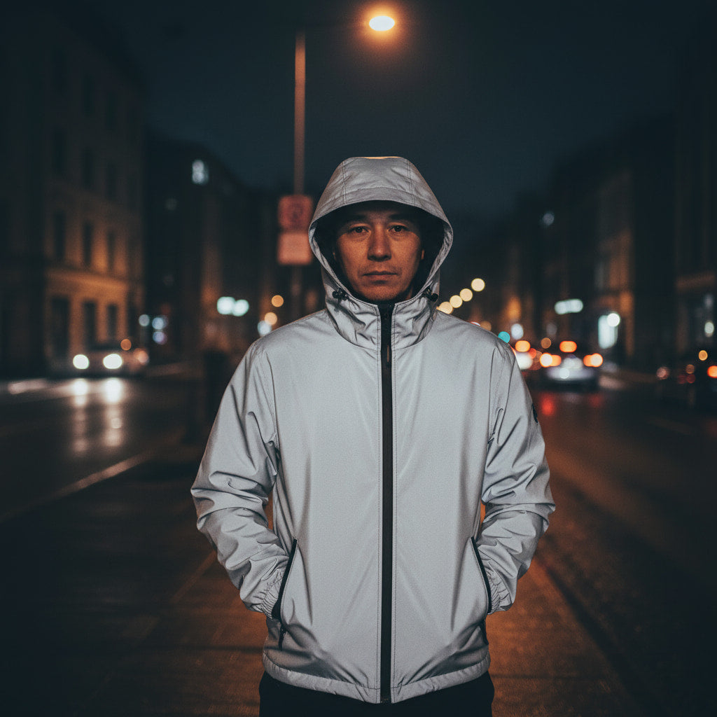ELEGANTIEE | Reflective windproof jacket